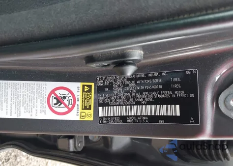 2014 Toyota Highlander Le z USA, uszkodzony, nr VIN 5TDZARFH8ES008504